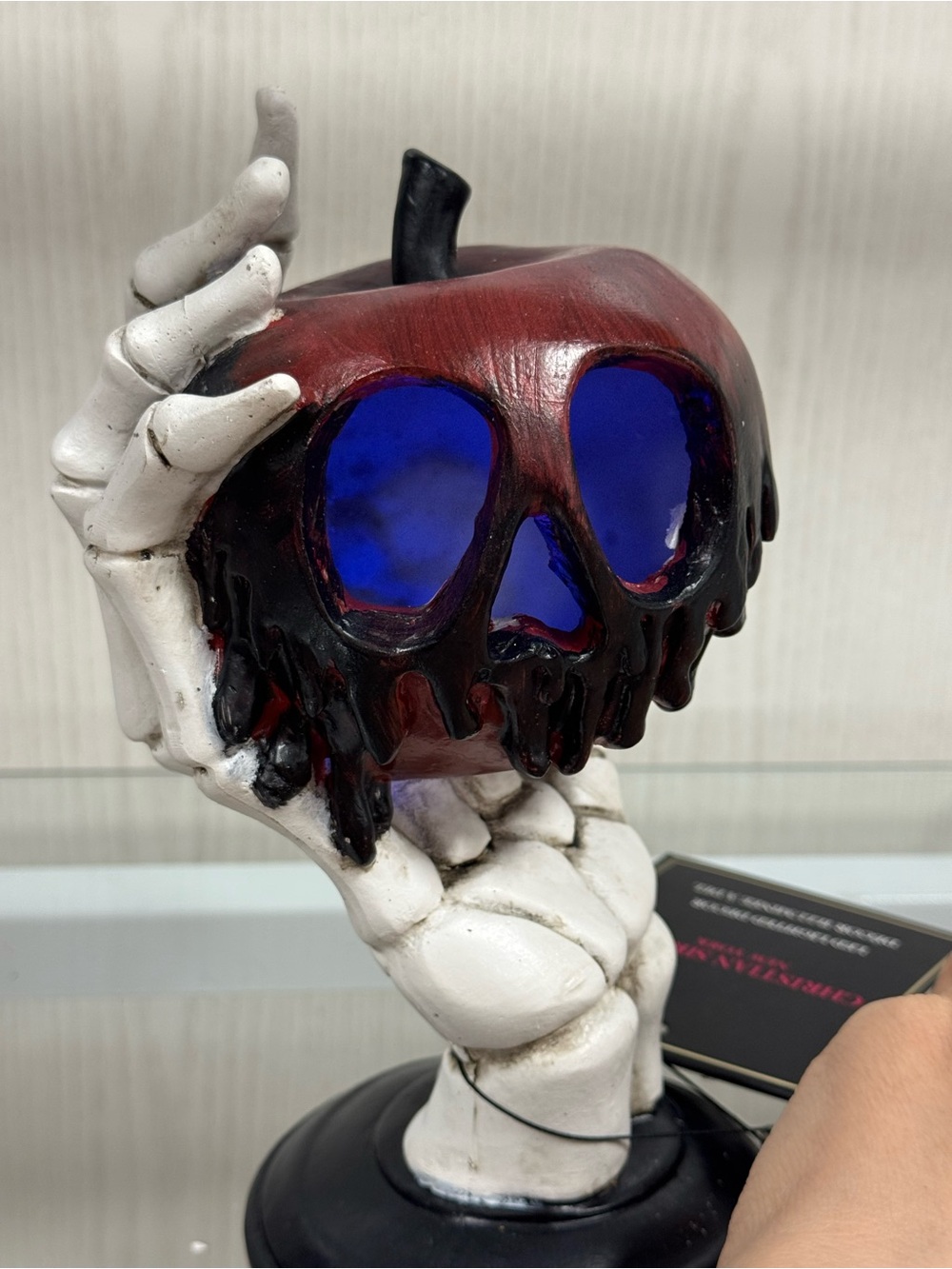 Christian Siriano Red and Blue Poison Apple Sculpture changing color